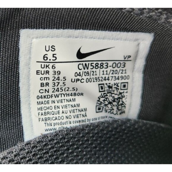 Nike Go FlyEase Mens 6.5 Black White Step-In Hands Free Sneaker Shoes CW5883-003 main image 9